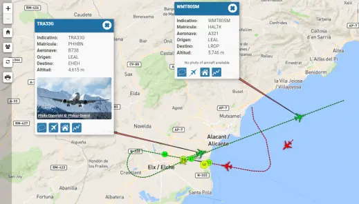 monitor vuelos Alicante